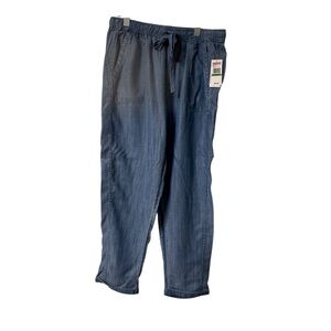 Vineyard Vines Jake Blue chambray loungewear, drawstring denim jogger sz Large